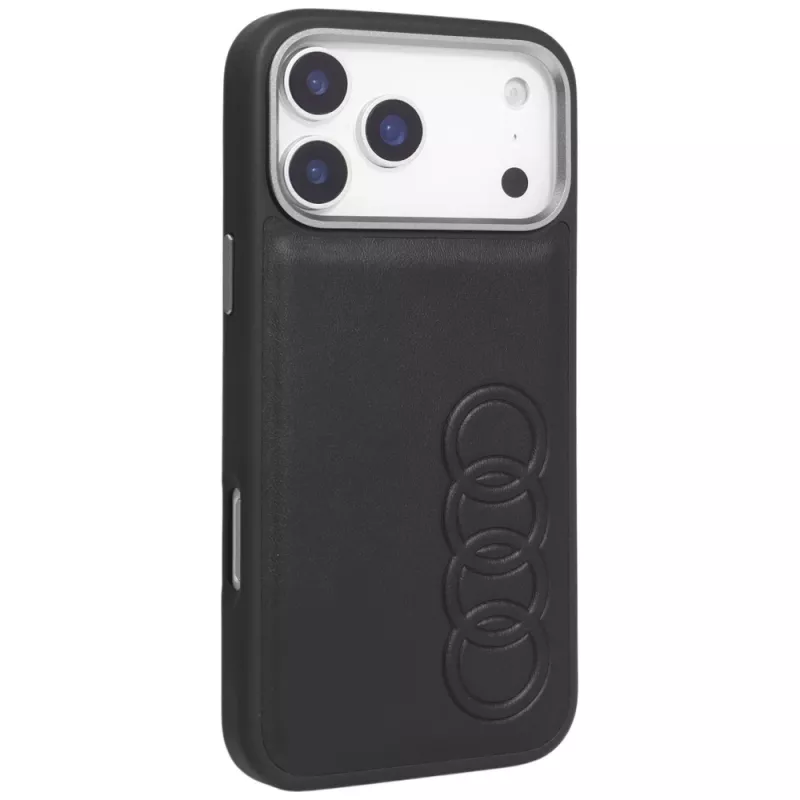 Audi TT Synthetic Leather MagSafe Case for iPhone 17 Pro Max Black