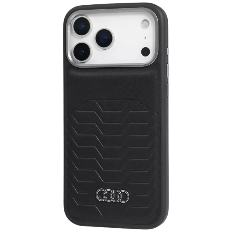 Audi GT Synthetic Leather MagSafe Case for iPhone 17 Pro Black
