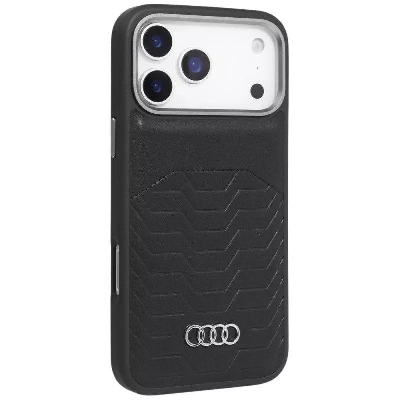 Audi GT Synthetic Leather MagSafe Case for iPhone 17 Pro Max Black