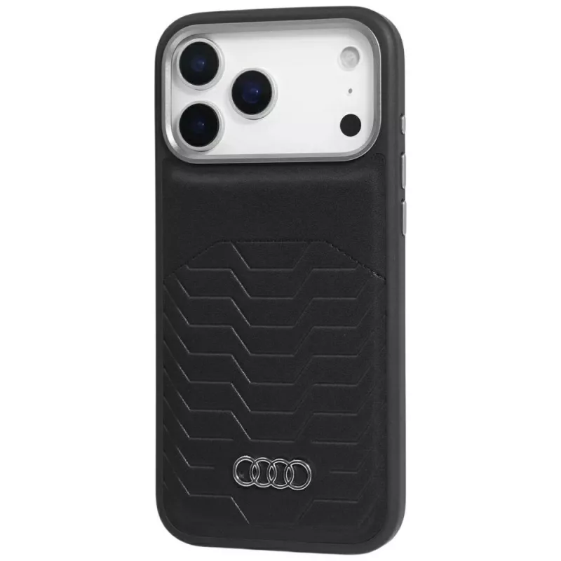 Audi GT Synthetic Leather MagSafe Case for iPhone 17 Pro Max Black