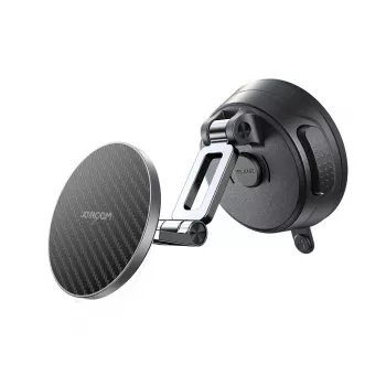 Joyroom JR-ZS51 Magnetic Car Mount with Suction Cup for Windshield or Dashboard - Black