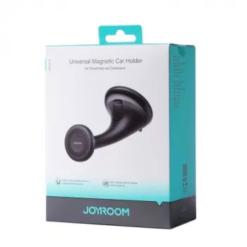 Joyroom JR-ZS356 Universāls magnētiskais telefona turētājs automašīnas panelim/vējstiklam - Melns