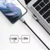 UGREEN USB-C to USB-C Angled Cable US334 5A PD 100W 2m Black