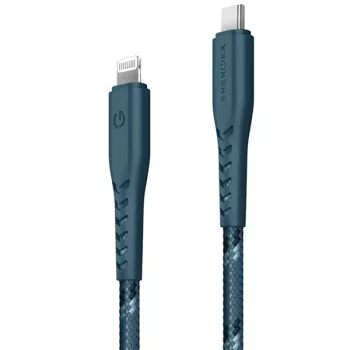 ENERGEA Nyloflex USB-C to Lightning Cable MFi Certified 1.5m Blue