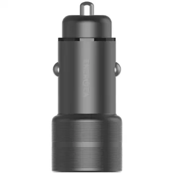 ENERGEA Alu Drive PD20+ Auto lādētājs 38W 1xUSB-A + 1xUSB-C PD QC3.0 Gunmetal