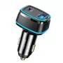 USAMS T43 33W PD3.0 QC3.0 sienas lādētājs ar USB-C uz Lightning kabeli 1.2m Melns