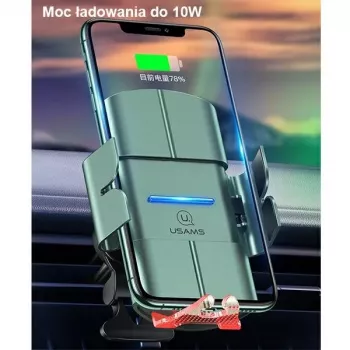 USAMS US-CD133 Bezvadu Lādētājs Power Bank 10W 10000mAh Melns