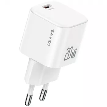 USAMS 20W USB-C PD Wall Charger with Lightning Cable (1m) - Balts