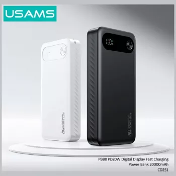 Powerbank USAMS PB80 PD20W 20000mAh White