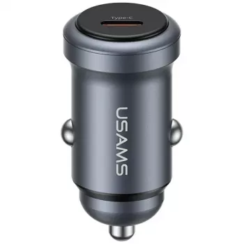 USAMS Auto lādētājs 30W PD Alumīnijs