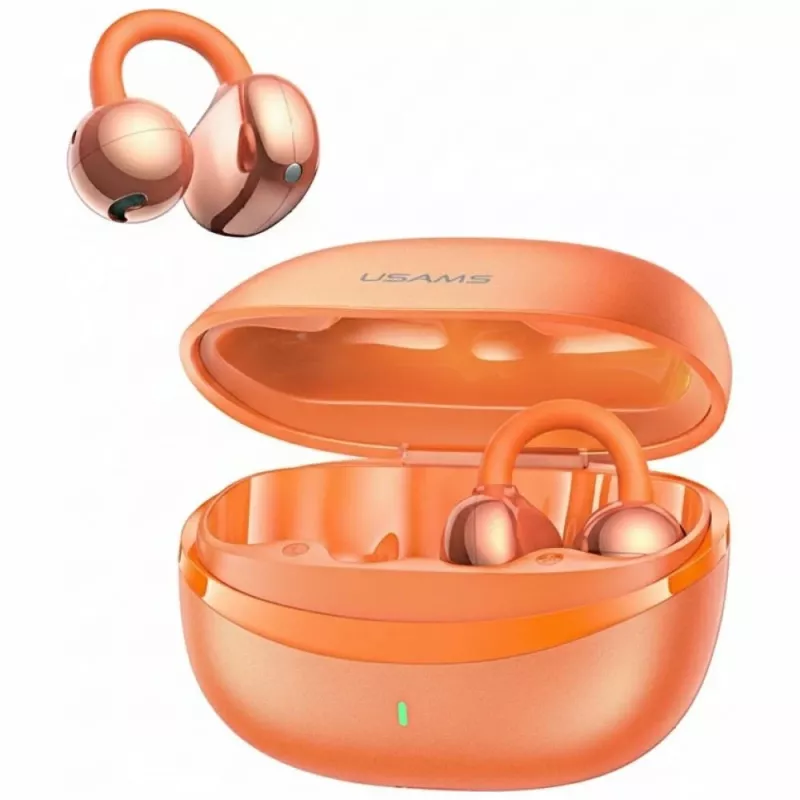 USAMS R03 Echo Clip-on TWS bezvadu austiņas, Bluetooth 6.0, zilas