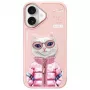 Nimmy Cool&Cute 2.0 Cat Back Cover Apple iPhone 16 6.1 inch Rozā