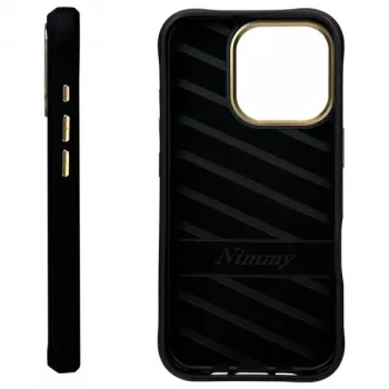 Nimmy Cool&Cute 2.0 Monkey Back Cover for Apple iPhone 16 Pro, Black, TPU