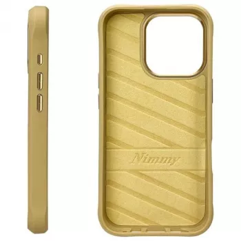 Nimmy BigEyed Pet 2.0 Cat Case Apple iPhone 16 Pro 6.3 inch Khaki