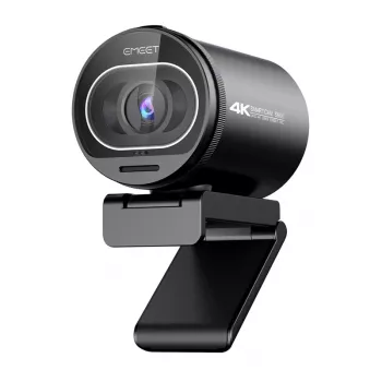 EMEET SmartCam S600 Webcam Kit - 2K QHD, AI Auto Framing, Dual Microphones, Privacy Shutter, Mini Tripod