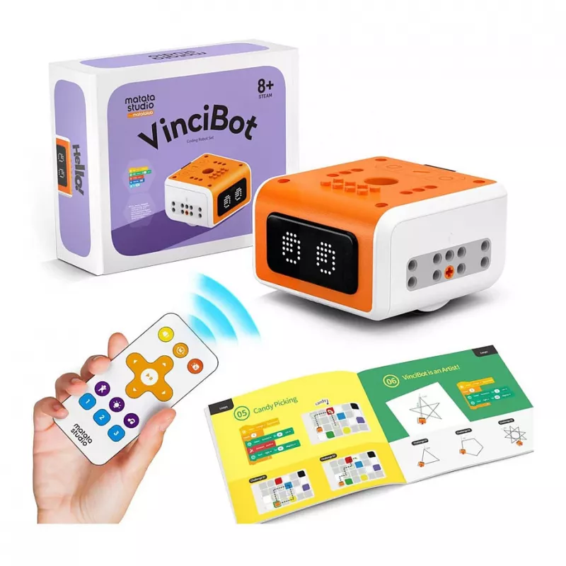 MATATALAB MatataStudio VinciBot attīstošs programmēšanas robots bērniem no 8 gadiem