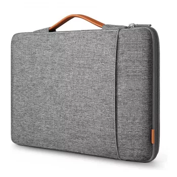 Inateck 13.3 collu klēpjdatora maciņš ar aksesuāru somiņu, pelēks filca futrālis MacBook Air/Pro, Dell XPS 13, Surface Laptop - LB02006/S1