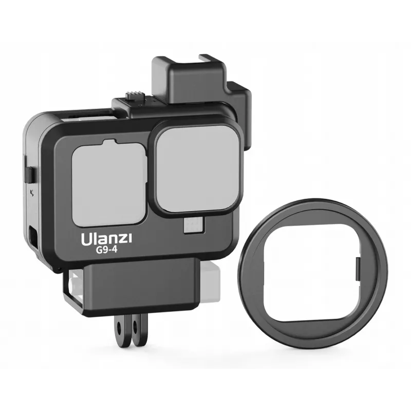 Ulanzi SB6049 rāmja stiprinājums + mikrofona adapteris + filtru komplekts GoPro HERO 9/10 Black, melns