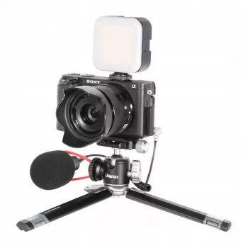Ulanzi MT-24 Metāla Stopka ISO Statīvs ar 3D Pan-Tilt Galvu - Melns