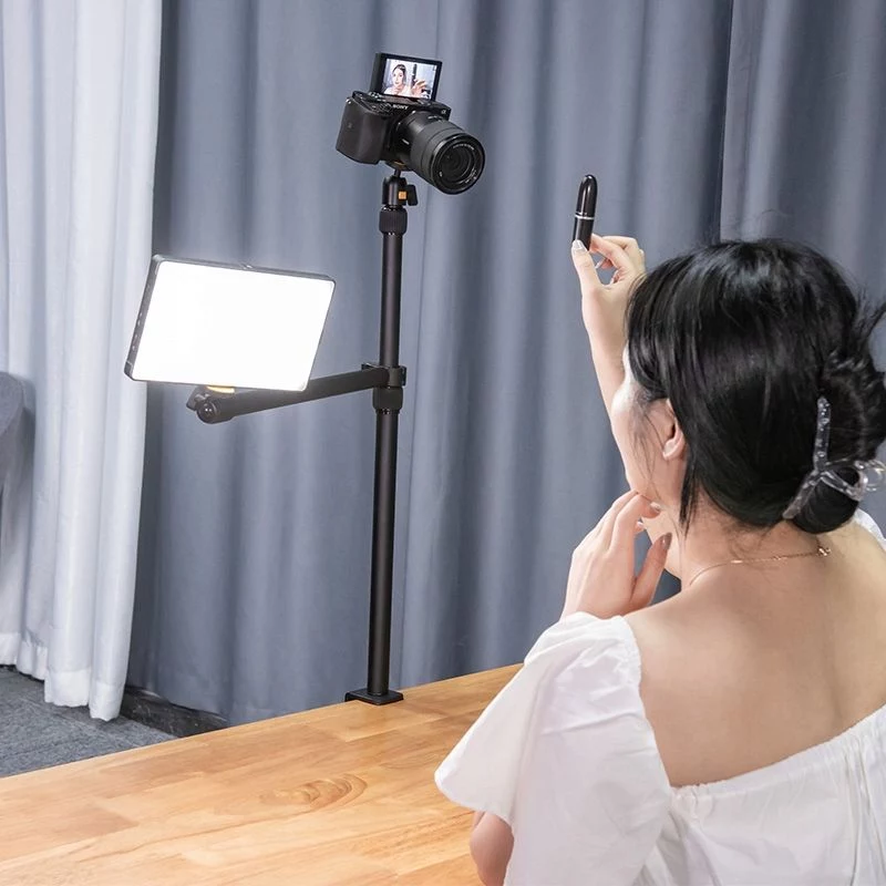 Ulanzi Vijim LS02 Desktop Mounting Arm Stand with 2 Ball Heads 360° Rotation for Vlogging Streaming Photography