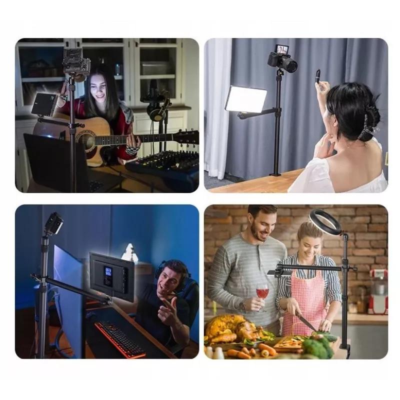 Ulanzi Vijim LS02 Desktop Mounting Arm Stand with 2 Ball Heads 360° Rotation for Vlogging Streaming Photography