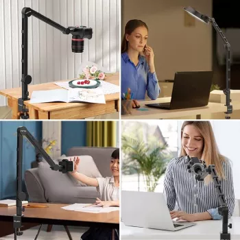 Ulanzi LS25 Desk C-Clamp Studio Mount for Camera, Microphone, LED Light, Black