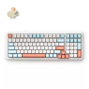 MCHOSE MC-K99V2-3 98-Key Tri-Mode Mechanical Keyboard, Gasket Mount, Hot-Swappable, RGB, 8000mAh, Black