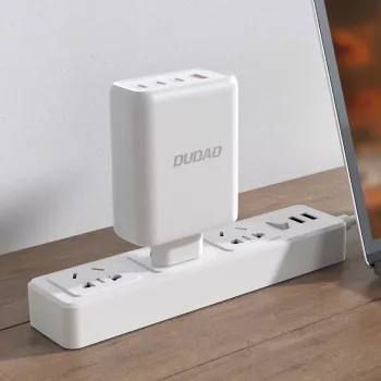 Dudao A140 140W GaN USB-C Lādētājs 3xUSB-C 1xUSB-A Melns