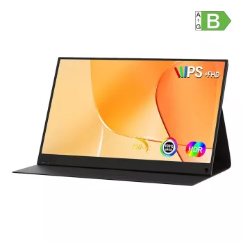 ZEUSLAP P15AT 15.6 inch portatīvais monitors ar 10-punktu skārienekrānu Full HD IPS USB-C Mini HDMI
