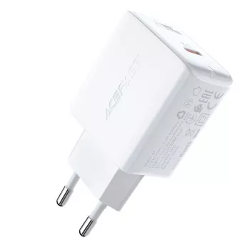 ACEFAST A1 PD20W USB-C sienas lādētājs balts