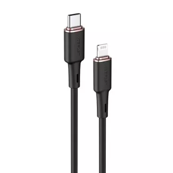 ACEFAST MFI USB-C to Lightning kabelis 1.2m, 30W, 3A, Melns (C2-01) | ITworkshop.lv