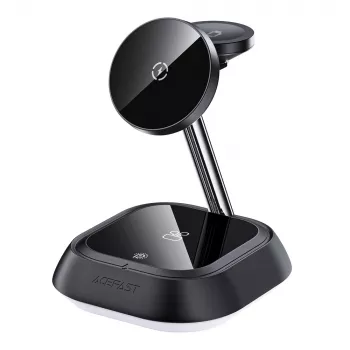 ACEFAST E16 3-in-1 Wireless Charging Station 15W for Phone / Earbuds / Watch - Black
