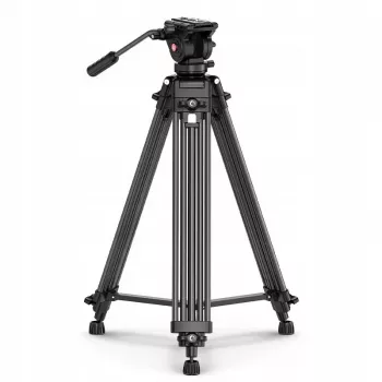 ULANZI MT-81 Statīvs ar Fluid Galvu Filmēšanai, 8kg Slodze, 155cm Augstums
