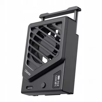Ulanzi CA25 Dzesēšanas Ventilators Sony Canon Fuji Fujifilm Bezspoguļa Kamerām, Melns