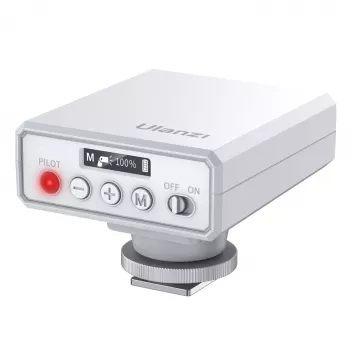 Ulanzi F12 GN12 RGB LED Video Light ar Cold Shoe adapteri, 2500K-9000K, 6W, 2000mAh, Balts