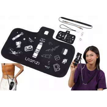 ULANZI CO71 Cietā apvalka glabāšanas soma DJI Osmo Pocket 3 ar kakla siksnu