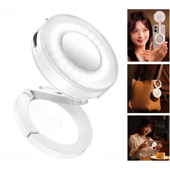 Ulanzi ML05 LED Fill Light ar spoguli, MagSafe, 2500K-9000K, Balts