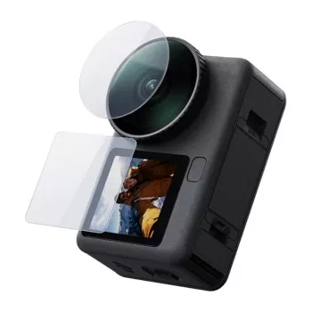 TELESIN Rūdītā stikla komplekts DJI Osmo Action 6 (2x objektīvs + ekrāns)