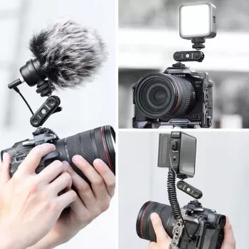 ULANZI R102 Magic Arm 9cm Dual 1/4 inch Thread Mini Articulating Arm for Camera Rig Vlogging