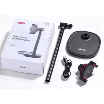 Ulanzi SK-06 Magnētiskais telefona dzesētājs ar ventilatoru - pusvadītāju dzesēšana, MagSafe saderīgs, USB-C, melns