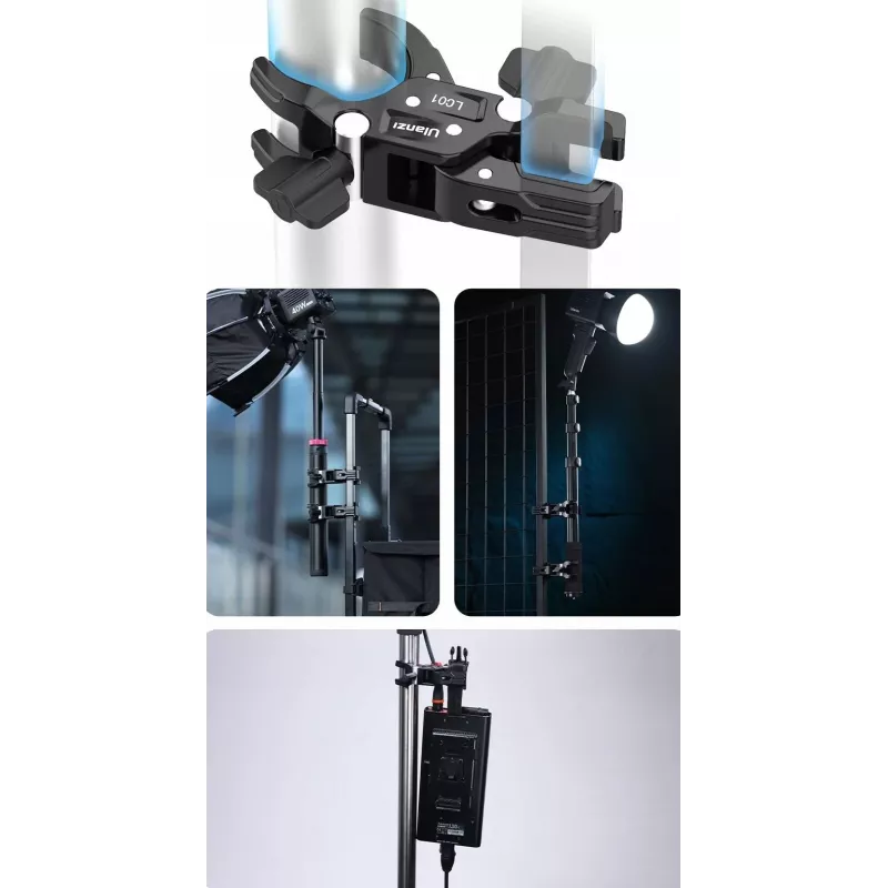Ulanzi LC01 Double Ball Head Magic Arm Kit ar 2x Super Clamp