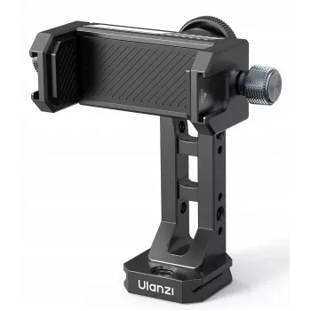 Ulanzi MA53 Phone Tripod Mount 360° ar 2x Cold Shoe, Arca-Swiss, 1/4 inch & 3/8 inch vītnēm