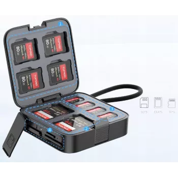 Ulanzi CRC10 atmiņas karšu maciņš 13 sloti + 3-in-1 karšu lasītājs 10 Gbps CFexpress Type A SD microSD