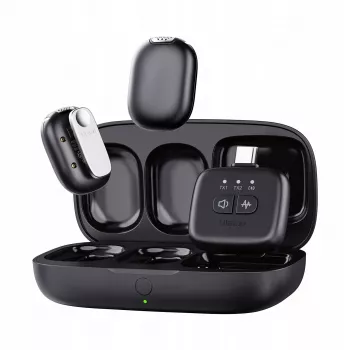 Ulanzi A30 Tiny Bezvadu Audio Pārraides Komplekts - USB-C, Melns