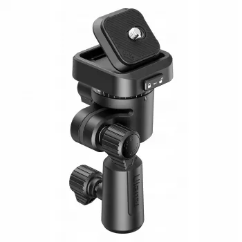 ULANZI F38 Quick Release Mount Adapter ar 16mm spigotu un 12mm pin uztvērēju, 1/4 inch-20 skrūve, melns