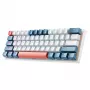 Machenike K500-B61 vadu mehāniskā spēļu tastatūra, 61 taustiņš, Red Switch, balta-zila