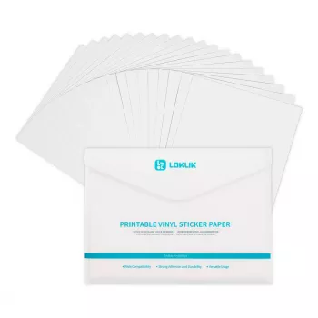 LOKLIK EUROPE LOKLiK Printable Vinyl Sticker Paper Matte A4 - 20-Pack