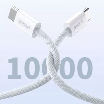 Dudao L6C USB-C uz USB-C 60W PD 1m Balts