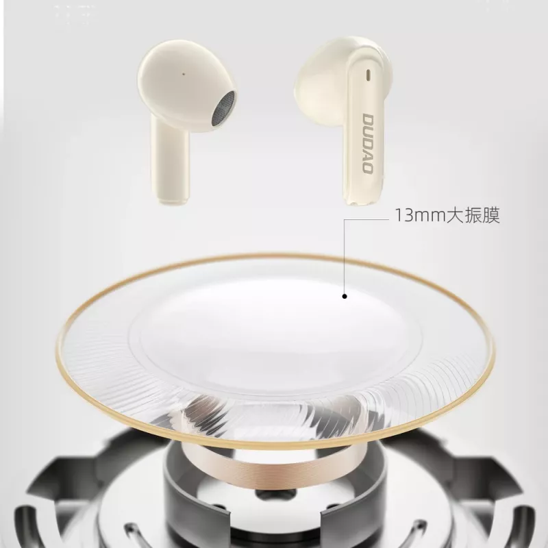 DUDAO U18Pro True Wireless Stereo Earbuds Bluetooth 5.3 - Bēšs