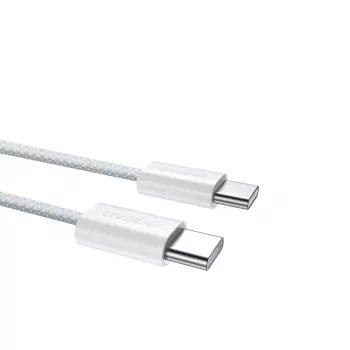 Dudao L6C USB-C to USB-C 60W PD 2m Balts